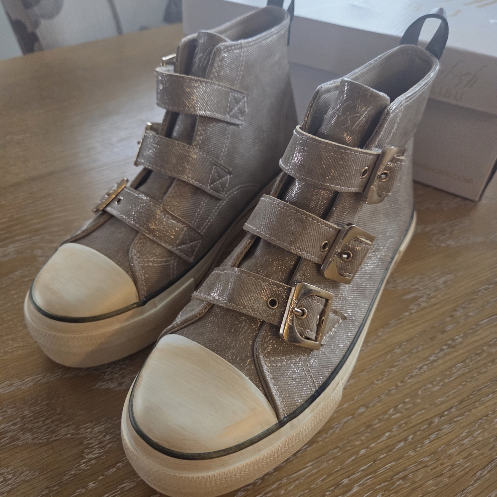 Blowfish Gold High-Top Athletic Shoes